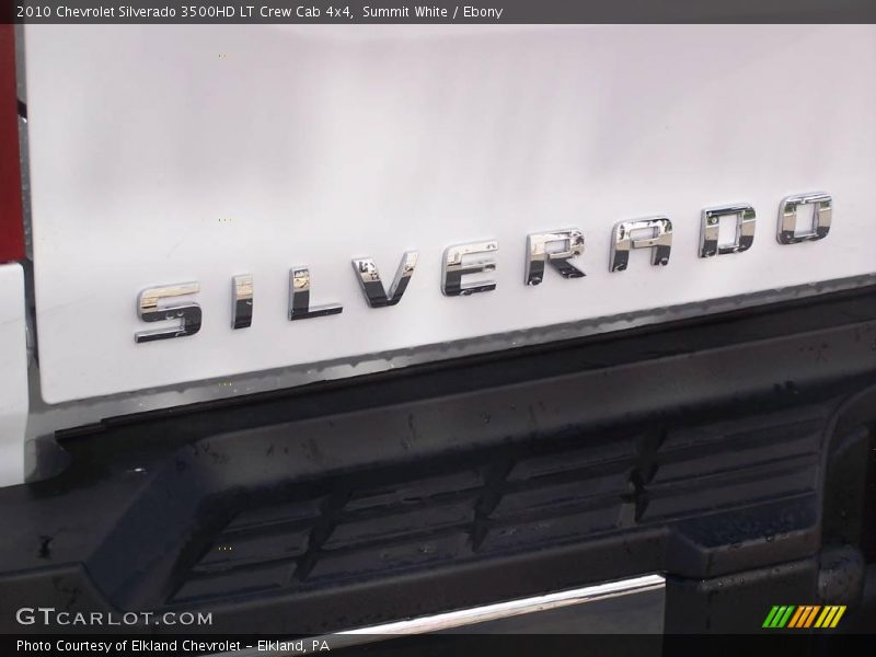 Summit White / Ebony 2010 Chevrolet Silverado 3500HD LT Crew Cab 4x4