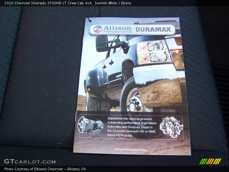 Summit White / Ebony 2010 Chevrolet Silverado 3500HD LT Crew Cab 4x4