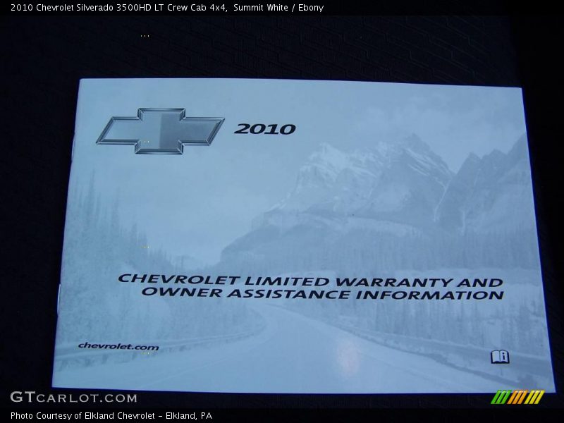 Summit White / Ebony 2010 Chevrolet Silverado 3500HD LT Crew Cab 4x4