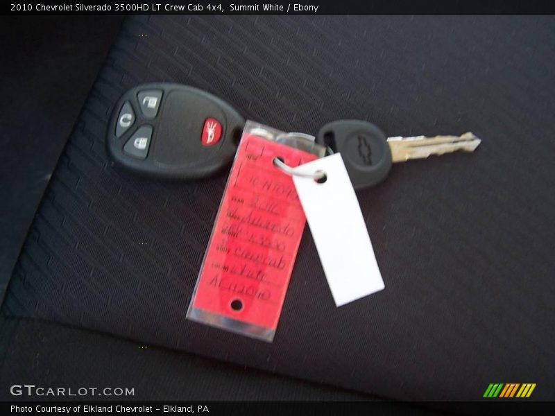 Summit White / Ebony 2010 Chevrolet Silverado 3500HD LT Crew Cab 4x4
