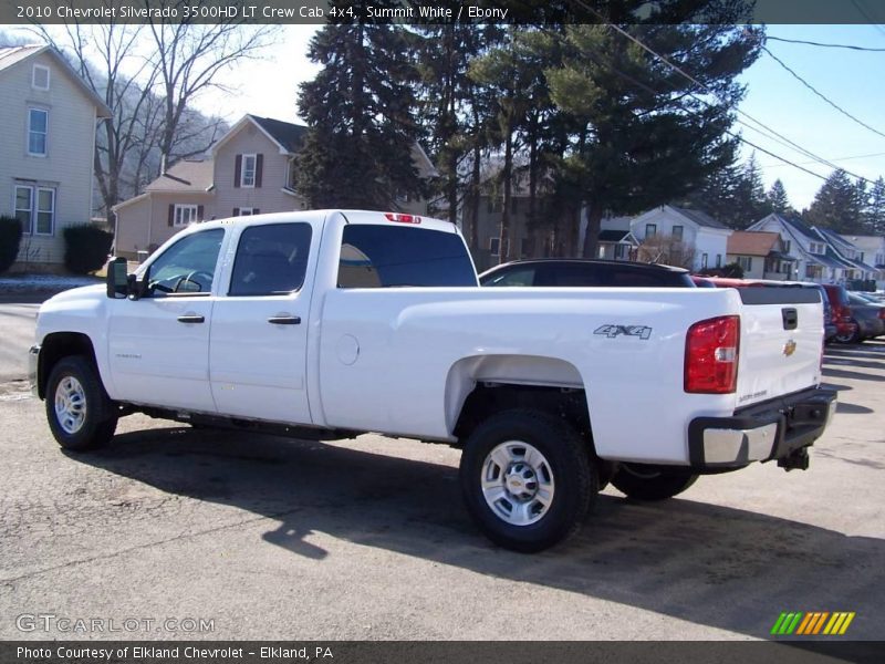 Summit White / Ebony 2010 Chevrolet Silverado 3500HD LT Crew Cab 4x4