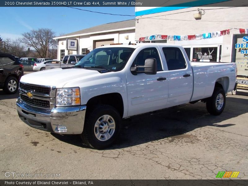 Summit White / Ebony 2010 Chevrolet Silverado 3500HD LT Crew Cab 4x4