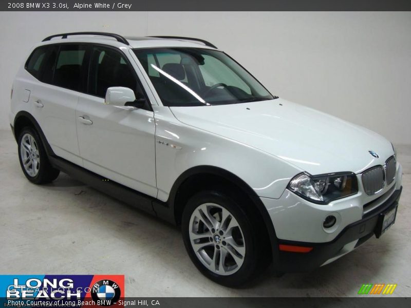 Alpine White / Grey 2008 BMW X3 3.0si