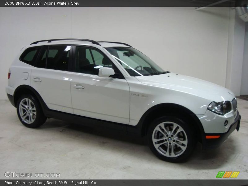 Alpine White / Grey 2008 BMW X3 3.0si