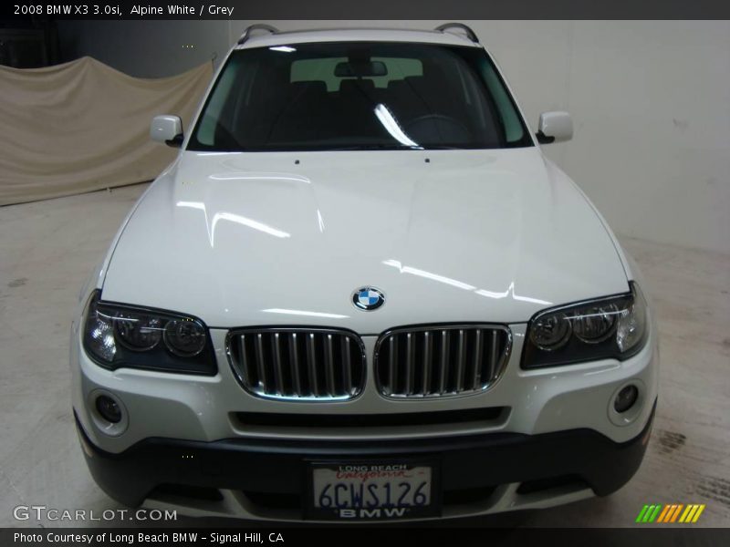 Alpine White / Grey 2008 BMW X3 3.0si