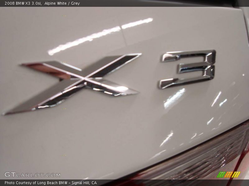 Alpine White / Grey 2008 BMW X3 3.0si