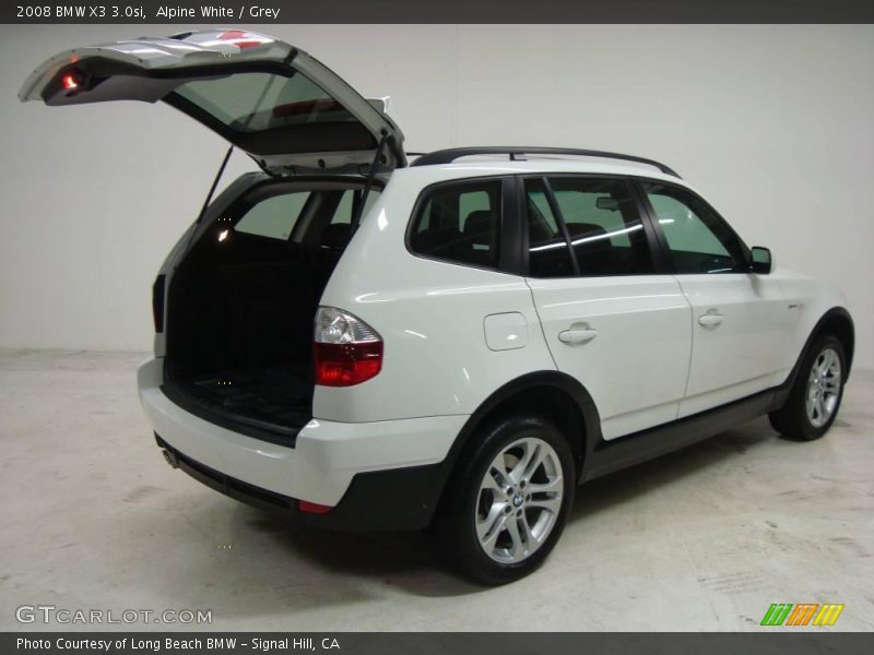 Alpine White / Grey 2008 BMW X3 3.0si