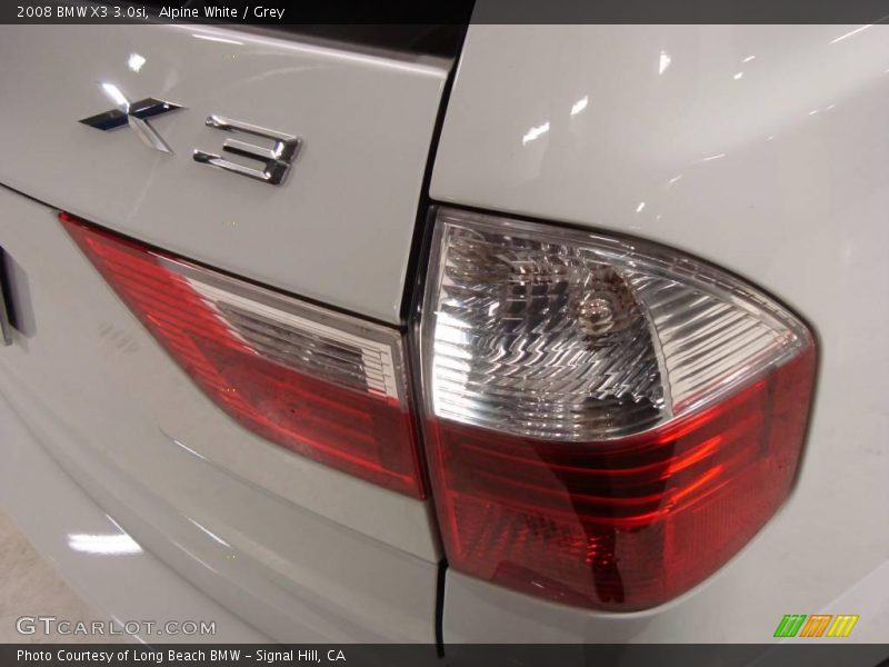 Alpine White / Grey 2008 BMW X3 3.0si