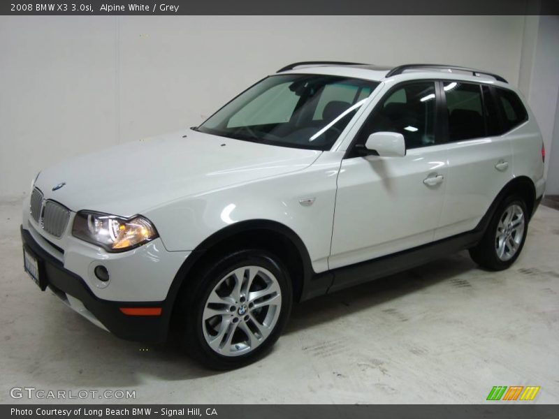 Alpine White / Grey 2008 BMW X3 3.0si