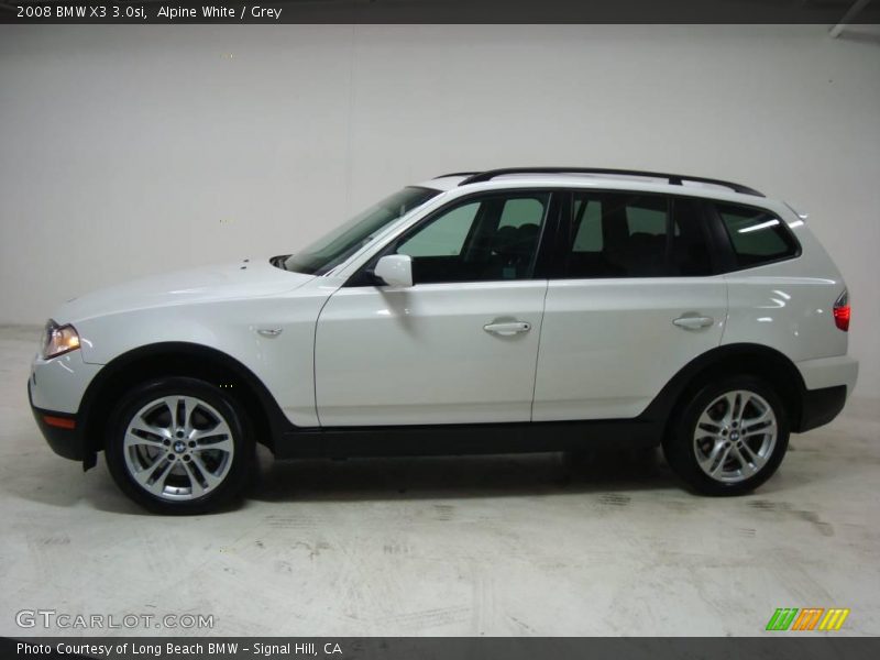 Alpine White / Grey 2008 BMW X3 3.0si