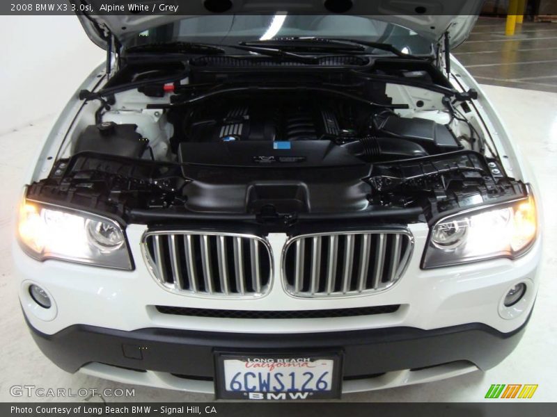 Alpine White / Grey 2008 BMW X3 3.0si