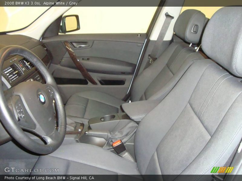 Alpine White / Grey 2008 BMW X3 3.0si