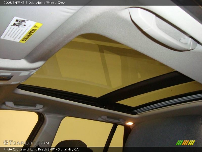 Alpine White / Grey 2008 BMW X3 3.0si