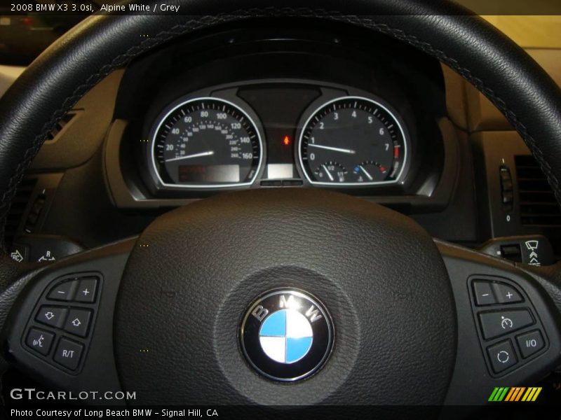 Alpine White / Grey 2008 BMW X3 3.0si