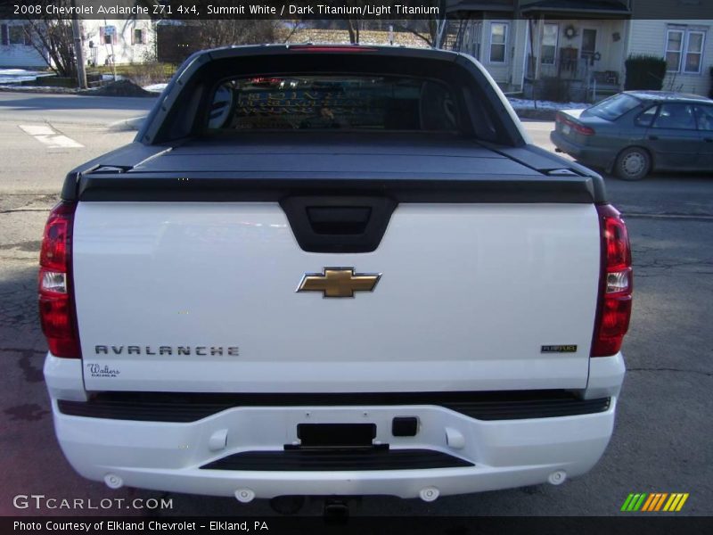 Summit White / Dark Titanium/Light Titanium 2008 Chevrolet Avalanche Z71 4x4