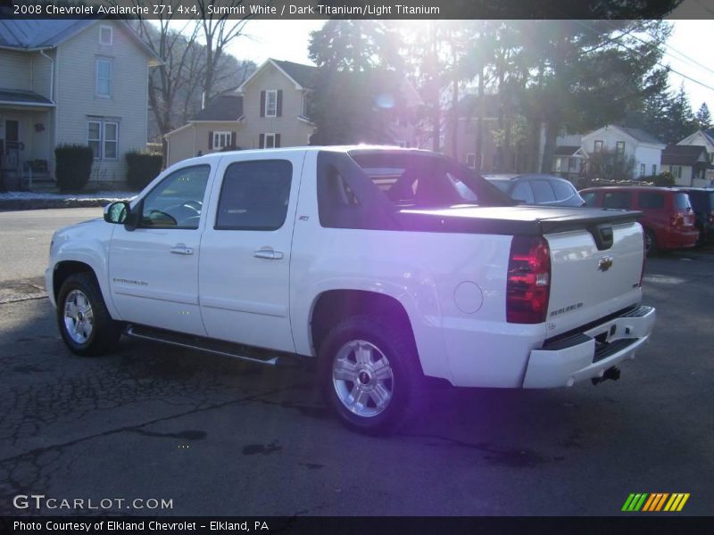 Summit White / Dark Titanium/Light Titanium 2008 Chevrolet Avalanche Z71 4x4