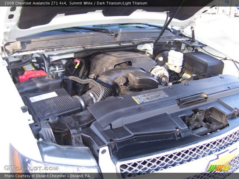Summit White / Dark Titanium/Light Titanium 2008 Chevrolet Avalanche Z71 4x4