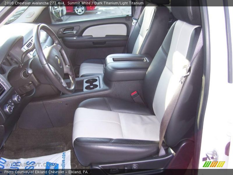 Summit White / Dark Titanium/Light Titanium 2008 Chevrolet Avalanche Z71 4x4