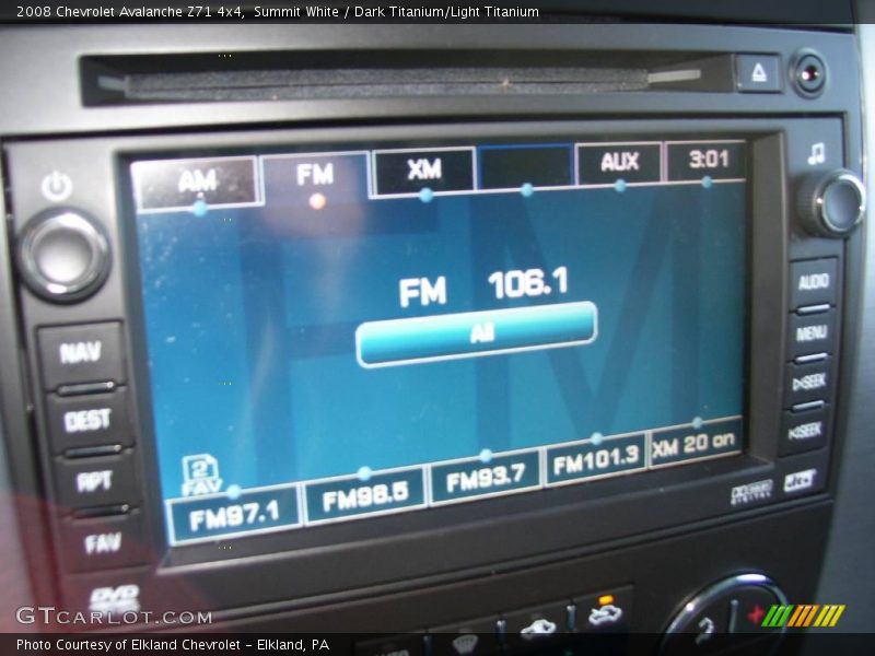 Summit White / Dark Titanium/Light Titanium 2008 Chevrolet Avalanche Z71 4x4
