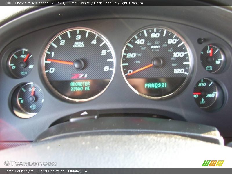 Summit White / Dark Titanium/Light Titanium 2008 Chevrolet Avalanche Z71 4x4