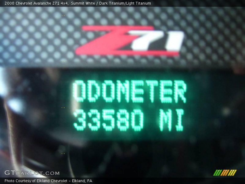 Summit White / Dark Titanium/Light Titanium 2008 Chevrolet Avalanche Z71 4x4