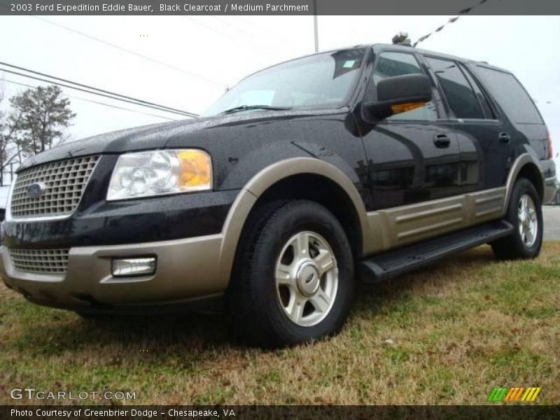 Black Clearcoat / Medium Parchment 2003 Ford Expedition Eddie Bauer