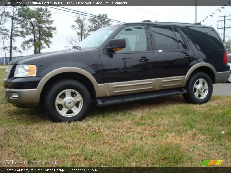 Black Clearcoat / Medium Parchment 2003 Ford Expedition Eddie Bauer