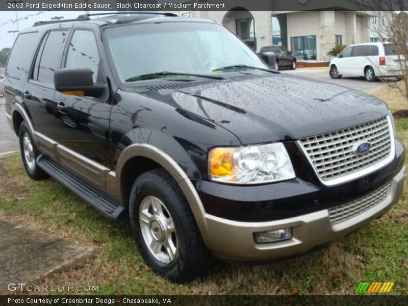 Black Clearcoat / Medium Parchment 2003 Ford Expedition Eddie Bauer