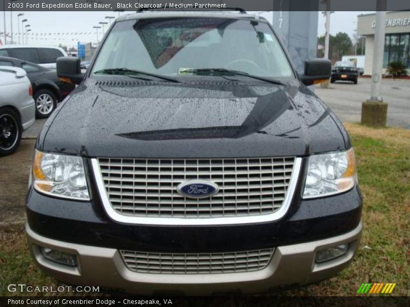 Black Clearcoat / Medium Parchment 2003 Ford Expedition Eddie Bauer