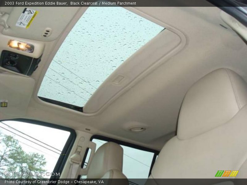 Black Clearcoat / Medium Parchment 2003 Ford Expedition Eddie Bauer