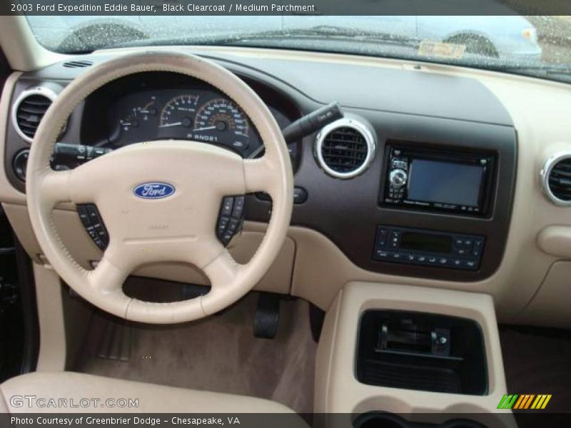 Black Clearcoat / Medium Parchment 2003 Ford Expedition Eddie Bauer