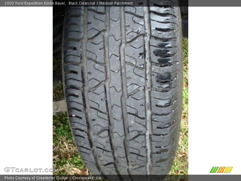 Black Clearcoat / Medium Parchment 2003 Ford Expedition Eddie Bauer