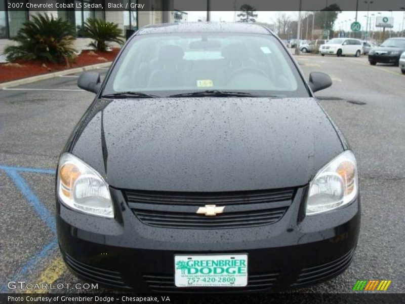 Black / Gray 2007 Chevrolet Cobalt LS Sedan