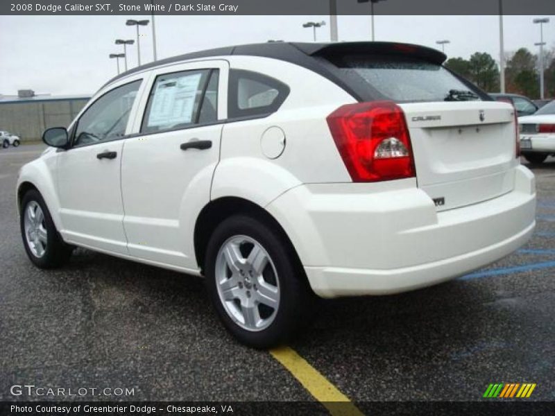 Stone White / Dark Slate Gray 2008 Dodge Caliber SXT