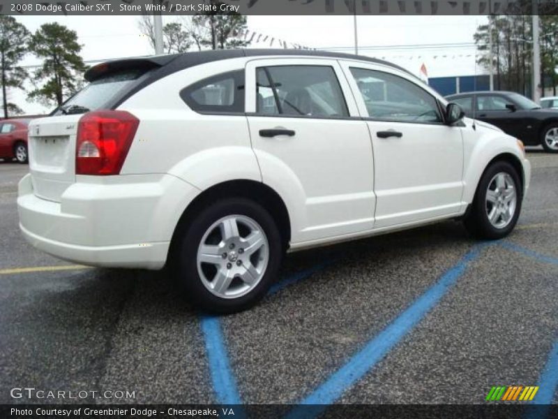 Stone White / Dark Slate Gray 2008 Dodge Caliber SXT