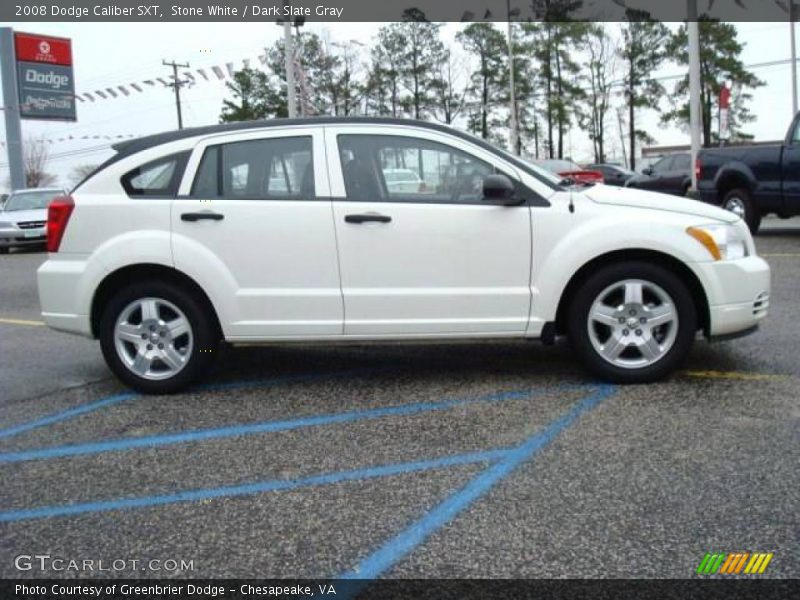 Stone White / Dark Slate Gray 2008 Dodge Caliber SXT