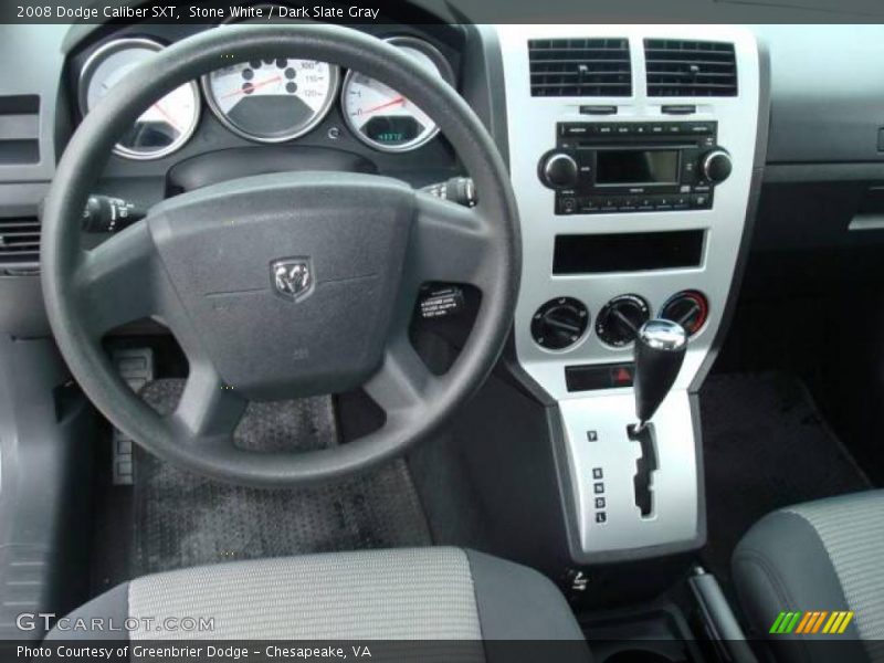 Stone White / Dark Slate Gray 2008 Dodge Caliber SXT