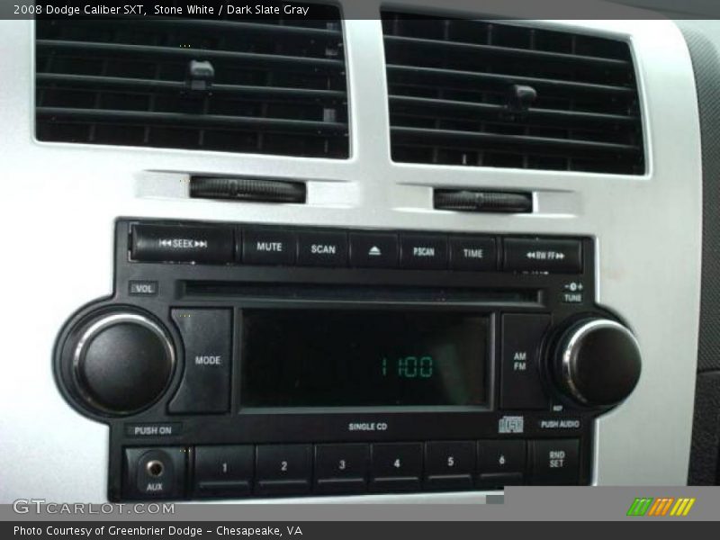 Stone White / Dark Slate Gray 2008 Dodge Caliber SXT