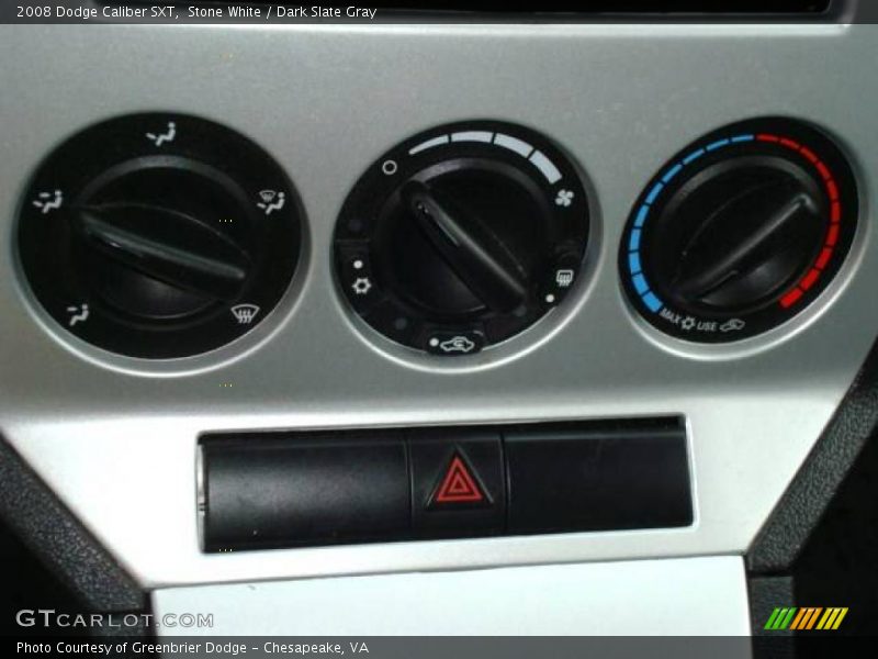 Stone White / Dark Slate Gray 2008 Dodge Caliber SXT