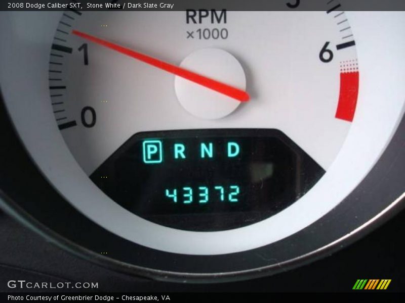 Stone White / Dark Slate Gray 2008 Dodge Caliber SXT