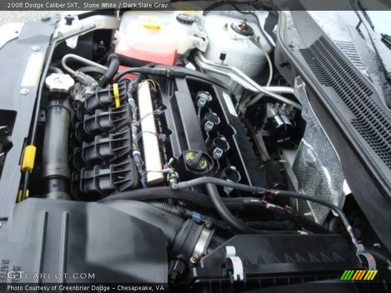 Stone White / Dark Slate Gray 2008 Dodge Caliber SXT