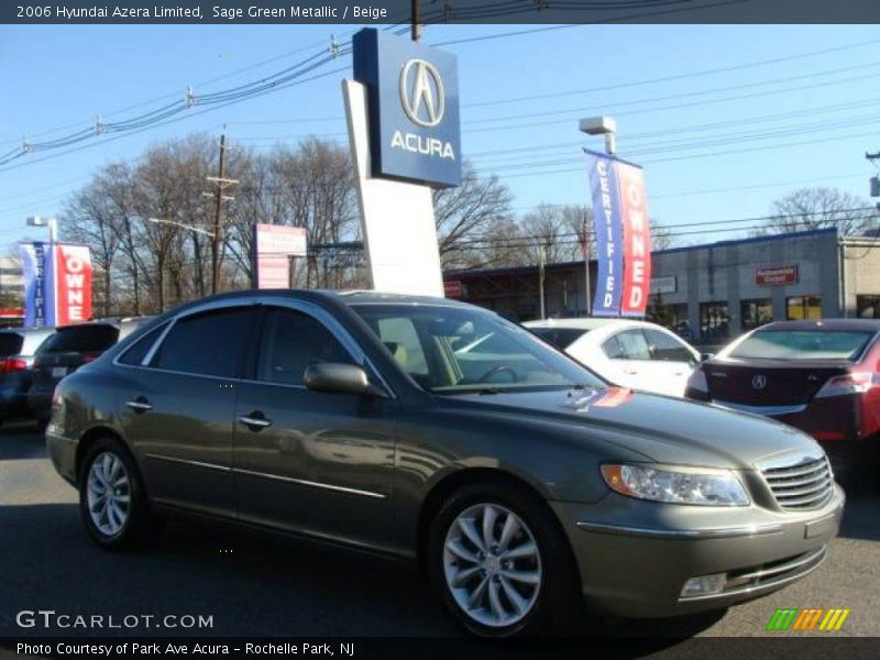 Sage Green Metallic / Beige 2006 Hyundai Azera Limited