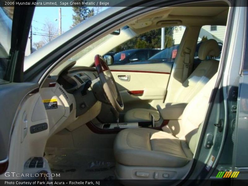 Sage Green Metallic / Beige 2006 Hyundai Azera Limited