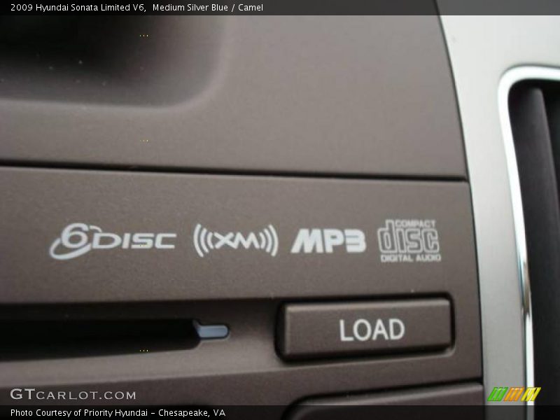 Medium Silver Blue / Camel 2009 Hyundai Sonata Limited V6