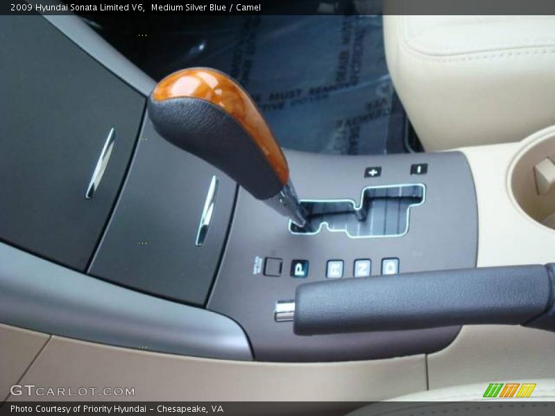 Medium Silver Blue / Camel 2009 Hyundai Sonata Limited V6