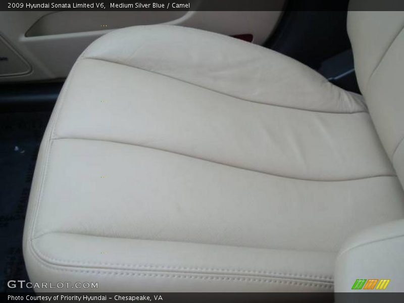 Medium Silver Blue / Camel 2009 Hyundai Sonata Limited V6