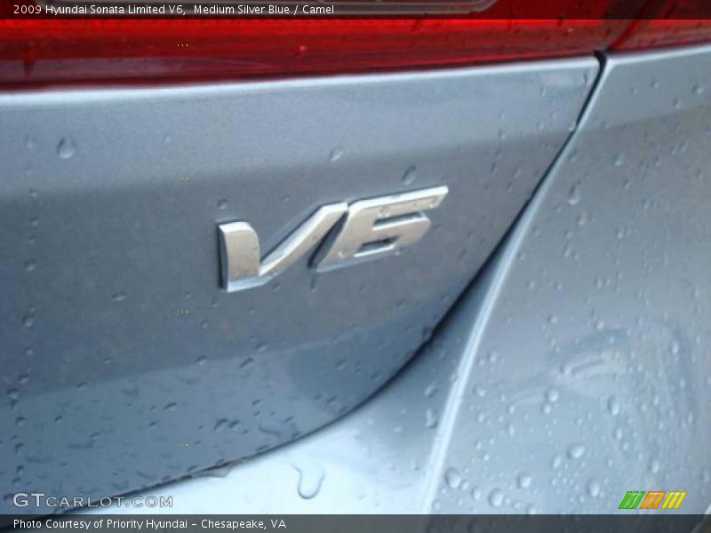 Medium Silver Blue / Camel 2009 Hyundai Sonata Limited V6