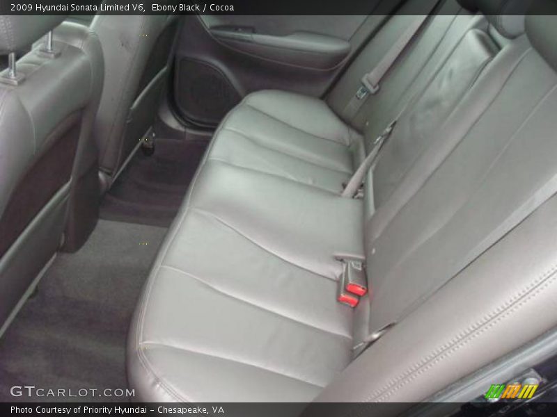 Ebony Black / Cocoa 2009 Hyundai Sonata Limited V6