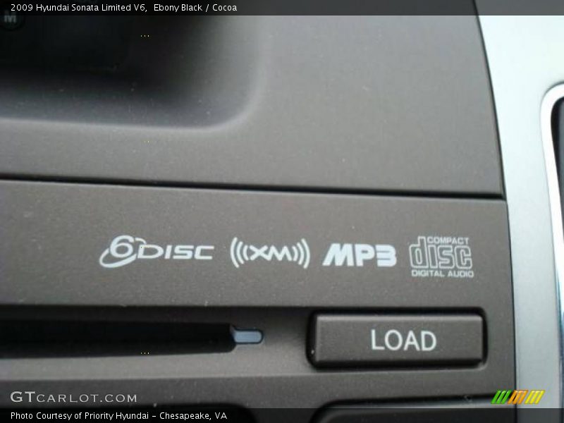 Ebony Black / Cocoa 2009 Hyundai Sonata Limited V6
