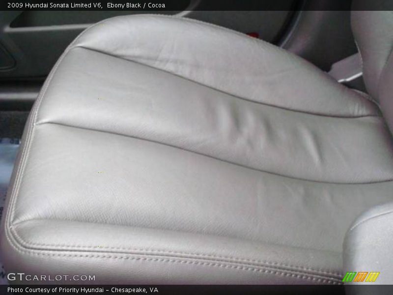Ebony Black / Cocoa 2009 Hyundai Sonata Limited V6